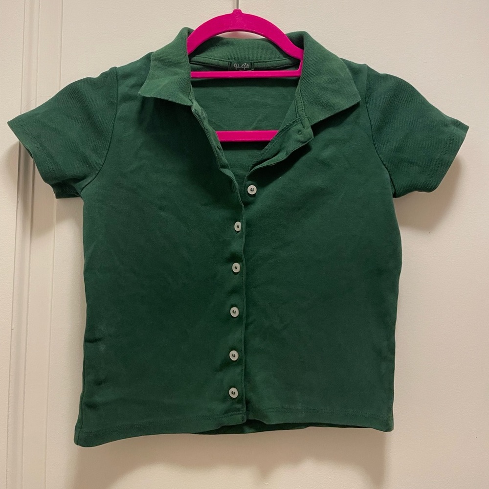John galt olive green polo tee